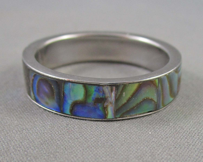 Abalone Shell Ring Size 9.5 (Vintage) H017-8