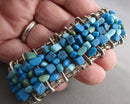 Blue Howlite Bracelet 1pc H017-10