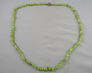 Peridot Gemstone Necklace Individually Knotted (Vintage) H100-27