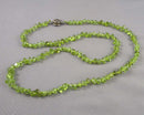 Peridot Gemstone Necklace Individually Knotted (Vintage) H100-27