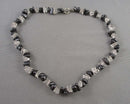 Hematite & Quartz Necklace Vintage H017-13