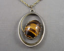 Tiger Eye Gemstone Necklace H017-16
