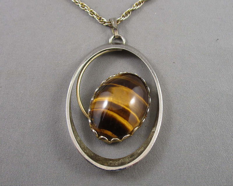 Tiger Eye Gemstone Necklace H017-16