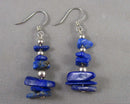 Lapis Lazuli Gemstone Earrings Vintage H100-30