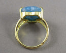 Blue Apatite Gemstone Ring H101-2