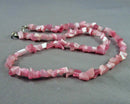 Pink Cat's Eye Necklace (Vintage) H101-3