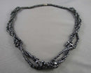 Hematite Gemstone Necklace (Vintage) H102-5