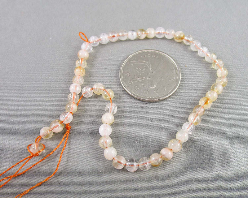 Citrine Round Beads (Various Sizes)