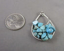 Magnesite Stone Pendant Vintage H044-5