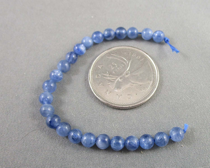 Premium Blue Kyanite Round Beads (Various Sizes)