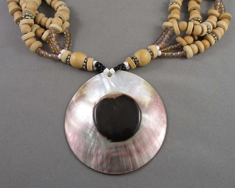 Abalone Shell Necklace H044-9