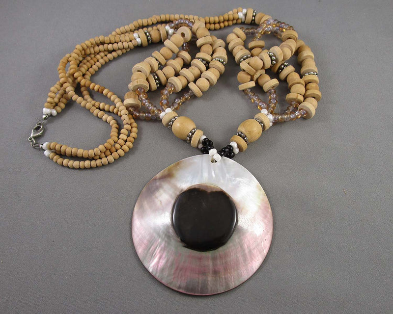 Abalone Shell Necklace H044-9