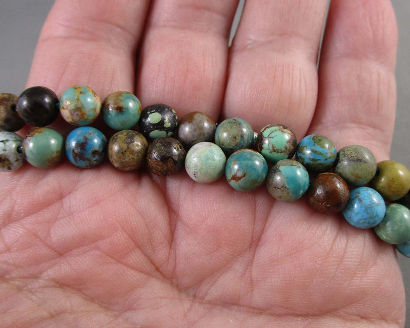 Premium Natural Turquoise Beads Round 7mm C438