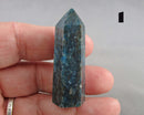 You Choose!  Blue Apatite Gemstone Standing Point Tower