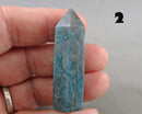 You Choose!  Blue Apatite Gemstone Standing Point Tower