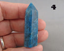 You Choose!  Blue Apatite Gemstone Standing Point Tower