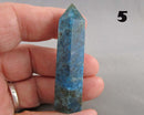 You Choose!  Blue Apatite Gemstone Standing Point Tower