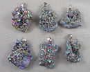 You Choose!  Beautiful Rainbow Aura Quartz Pendants