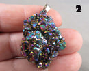 You Choose!  Beautiful Rainbow Aura Quartz Pendants