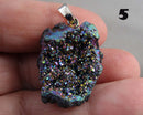 You Choose!  Beautiful Rainbow Aura Quartz Pendants