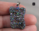 You Choose!  Beautiful Rainbow Aura Quartz Pendants