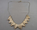 Unique Metal Fringe Necklace H082-9