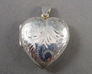 Heart Locket Pendant 925 Sterling Silver (Vintage) H105-1