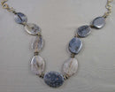 Agate Gemstone Necklace Vintage H082-11