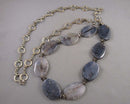 Agate Gemstone Necklace Vintage H082-11