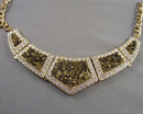 Rhinestone Statement Necklace Vintage H105-5