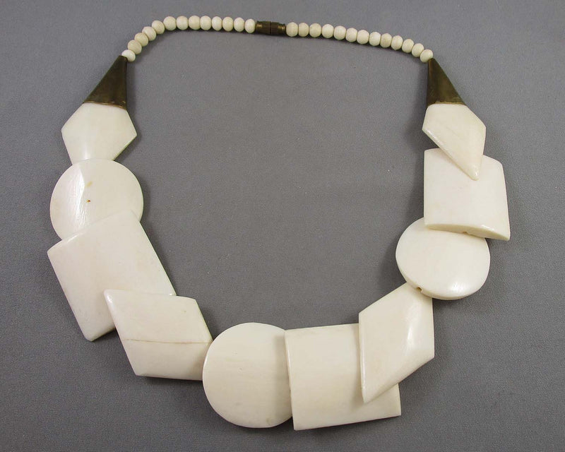 Bone Necklace 1pc (Vintage) H082-14