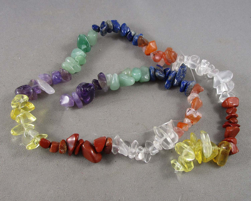 Chakra Chip Bead Sets 15" Strand (G005-1)