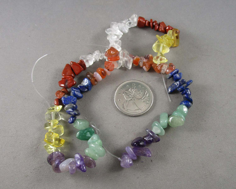 Chakra Chip Bead Sets 15" Strand (G005-1)