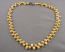 Natural Pearl Gemstone Necklace Vintage H105-10