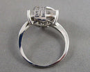 Clear Quartz Gemstone Ring Size 8.5 (925 Sterling Silver) Vintage H105-16