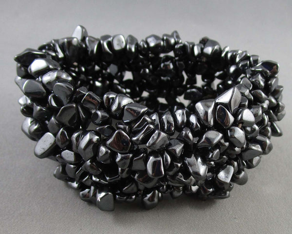 Hematite Gemstone Bracelet (Vintage) H085-4