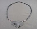 Hematite Necklace Vintage H085-11