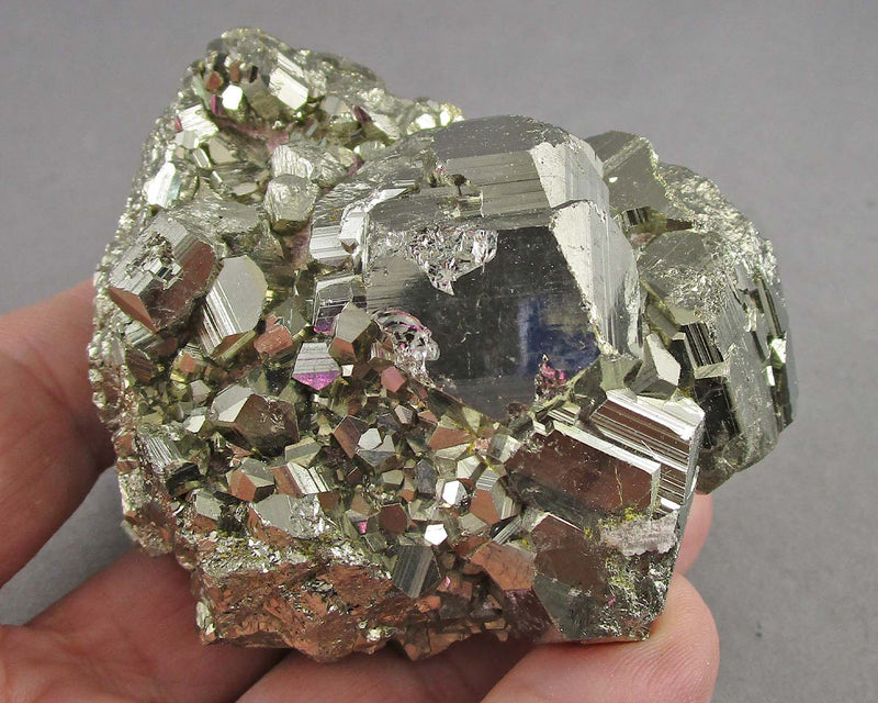 Premium Coco Pyrite Crystal Cluster 1pc B083-3