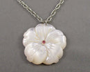 Shell Flower Pendant Necklace H085-14