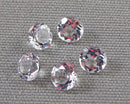 White Topaz Faceted 3mm Pointed Back Gemstone 5pc C460