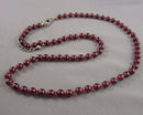 Garnet Gemstone Necklace (Vintage) H107-1