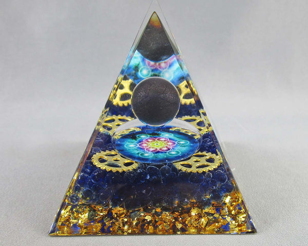 Lapis Lazuli Orgonite Pyramid 1pc H098-19