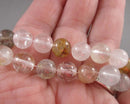 White Topaz Round Gemstone Beads 8mm C317