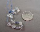 White Topaz Prism Cut Gemstone Beads 6mm C318