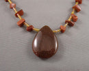 Goldstone Gemstone Pendant Necklace (Vintage) H107-23