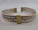 Brass & Copper Bracelet Cuff H107-24