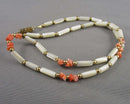 Mother of Pearl & Shell Gemstone Necklace (Vintage) H108-2