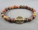 Leopard Skin Jasper Bracelet (Vintage) H099-1