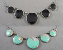 Reversible Shell & Onyx Necklace H099-8