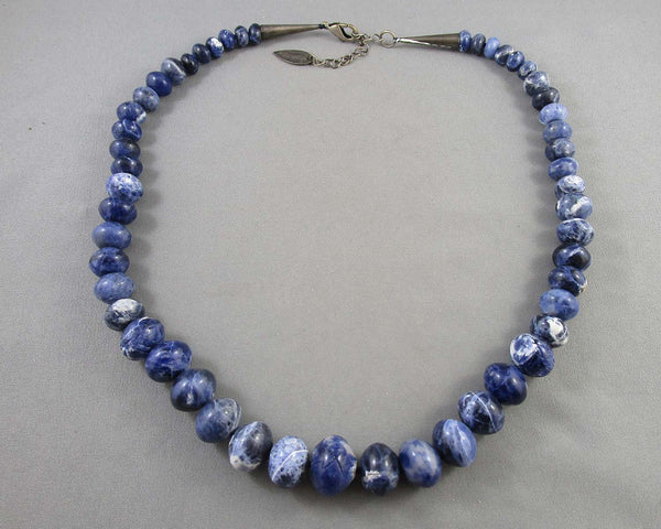 Sodalite Gemstone Necklace (Vintage) B099-9